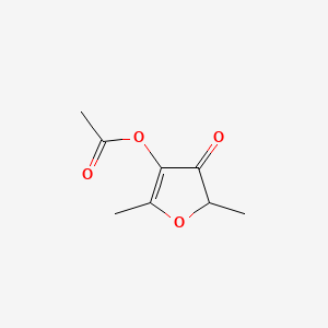 Chemical structure of 4-Acetoxy-2,5-dimethyl-3(2H)-furanone