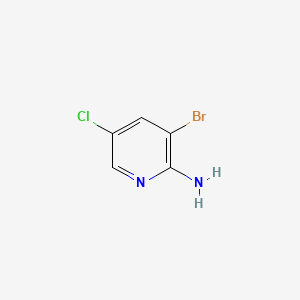Chemical structure of 3-Bromo-5-chloropyridin-2-amine