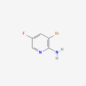 Chemical structure of 2-Amino-3-bromo-5-fluoropyridine