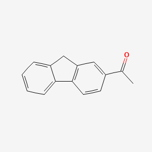 Chemical structure of 2-Acetylfluorene