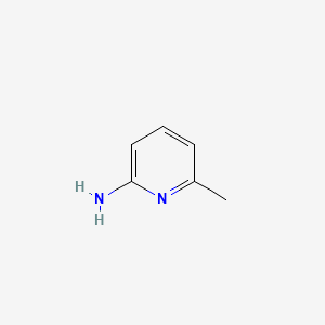 Chemical structure of 2-Amino-6-methylpyridine