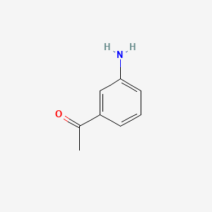 Chemical structure of 3'-Aminoacetophenone