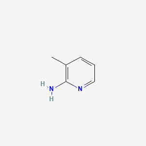 Chemical structure of 2-Amino-3-picoline