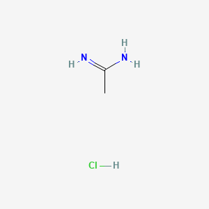 Chemical structure of Acetamidine hydrochloride