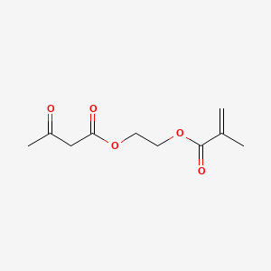 Chemical structure of 2-(Acetoacetoxy)ethyl methacrylate