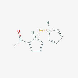 Chemical structure of Acetylferrocene
