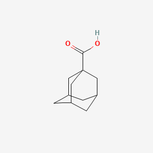 Chemical structure of 1-Adamantanecarboxylic acid