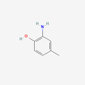 Chemical structure of 2-Amino-4-methylphenol