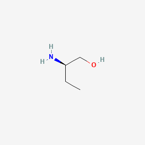 Chemical structure of 2-Amino-1-butanol, (-)-