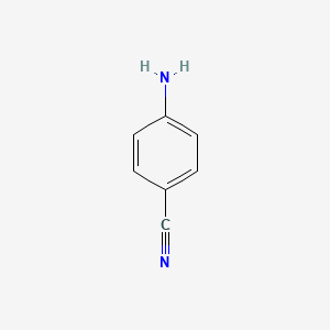 Chemical structure of 4-Aminobenzonitrile