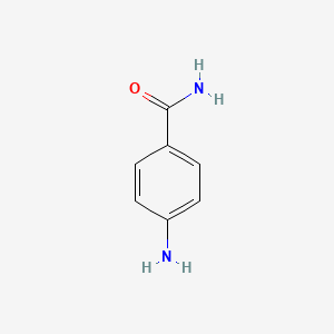 Chemical structure of 4-Aminobenzamide