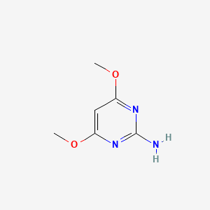 Chemical structure of 2-Amino-4,6-dimethoxypyrimidine