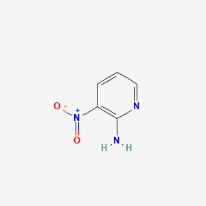 Chemical structure of 2-Amino-3-nitropyridine