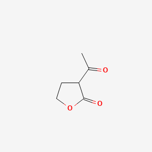 Chemical structure of alpha-Acetyl-gamma-butyrolactone