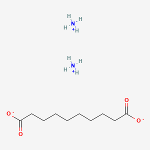 Chemical structure of Ammonium sebacate