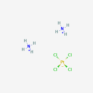 Chemical structure of Ammonium tetrachloroplatinate