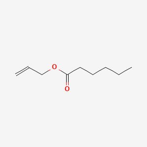 Chemical structure of Allyl caproate
