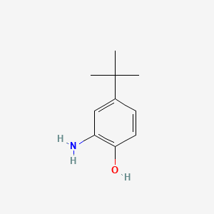Chemical structure of 2-Amino-4-tert-butylphenol