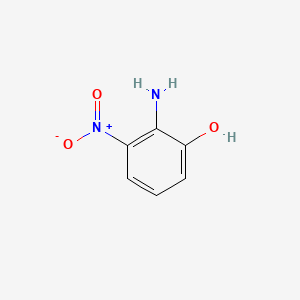 Chemical structure of 2-Amino-3-nitrophenol