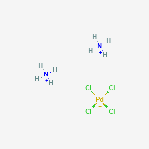Chemical structure of Ammonium tetrachloropalladate