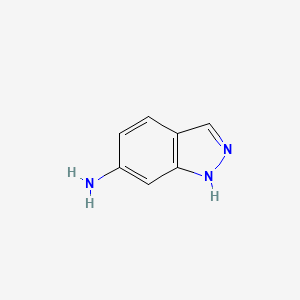 Chemical structure of 6-Aminoindazole