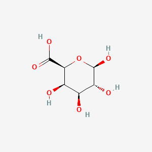 Chemical structure of Alginic acid from brown algae