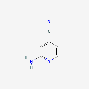 Chemical structure of 2-Amino-4-cyanopyridine