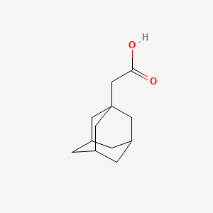 Chemical structure of 1-Adamantaneacetic acid