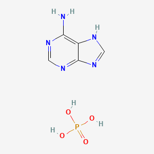 Chemical structure of Adenine phosphate