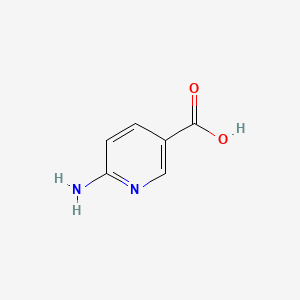 Chemical structure of 6-Aminonicotinic acid
