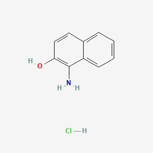 Chemical structure of 1-Amino-2-naphthol hydrochloride