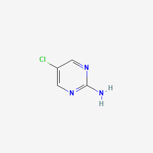 Chemical structure of 2-Amino-5-chloropyrimidine