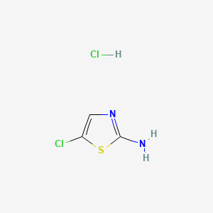 Chemical structure of 2-Amino-5-chlorothiazole hydrochloride