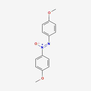 Chemical structure of 4,4'-Azoxyanisole