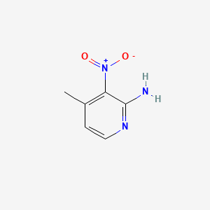 Chemical structure of 2-Amino-4-methyl-3-nitropyridine