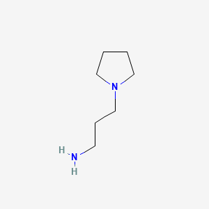 Chemical structure of 1-Pyrrolidinepropanamine