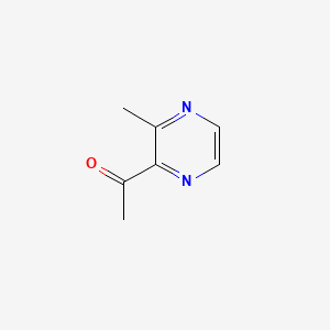 Chemical structure of 2-Acetyl-3-methylpyrazine