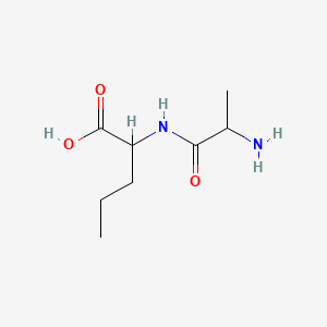 Chemical structure of DL-Alanyl-DL-norvaline
