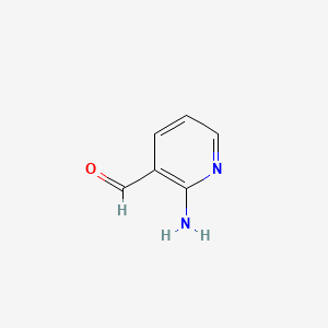 Chemical structure of 2-Amino-3-pyridinecarboxaldehyde