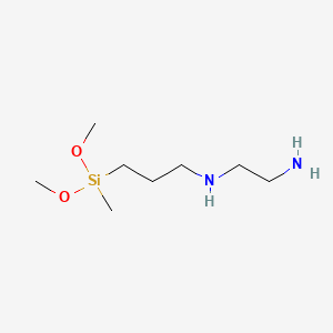 Chemical structure of 3-(2-Aminoethylamino)propyldimethoxymethylsilane