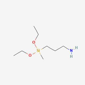 Chemical structure of 3-(Diethoxymethylsilyl)propylamine