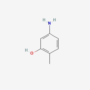 Chemical structure of 5-Amino-2-methylphenol