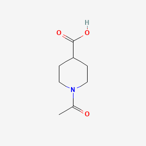 Chemical structure of 1-Acetylpiperidine-4-carboxylic acid