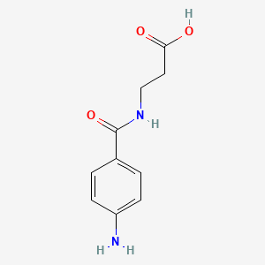 Chemical structure of N-(4-Aminobenzoyl)-β-alanine