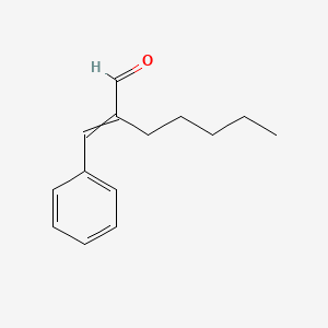 Chemical structure of Amylcinnamaldehyde