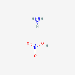 Chemical structure of Ammonium-15N nitrate