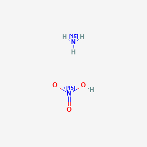 Chemical structure of Ammonium nitrate -15N2