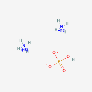 Chemical structure of Diammonium hydrogenphosphate-15N