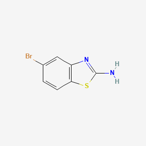 Chemical structure of 2-Amino-5-bromobenzothiazole