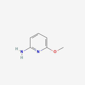 Chemical structure of 2-Amino-6-methoxypyridine
